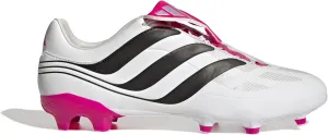 adidas Predator Precision.3 Firm Ground Cleats, Unisex Sizing, Cloud White/Core Black/Team Shock Pink 2, Limited Edition