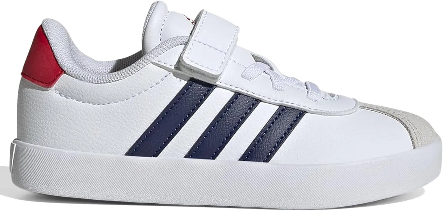 adidas Unisex-Child Vl Court 3.0 Elastic Lace Sneaker
