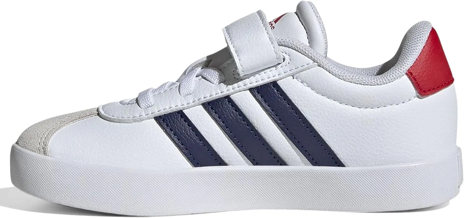 adidas Unisex-Child Vl Court 3.0 Elastic Lace Sneaker