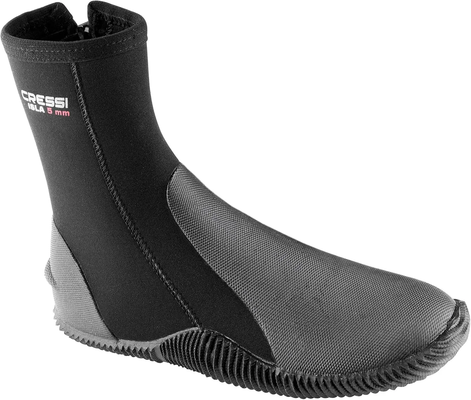 Adult Unisex Crew Water Boots for Scuba Diving, Surfing, Canyoning, 5 mm Neoprene Thickness - Isla: designed in Italy