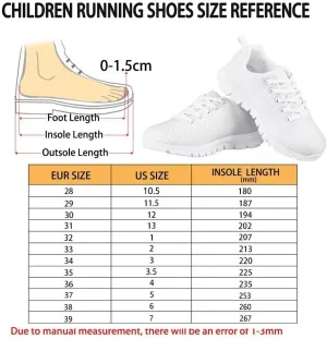 AmzPrint Nordic Sweater Pattern Print Red and Black Christmas Shoes for Girls Running Casual Fashion Sneakers Size 1