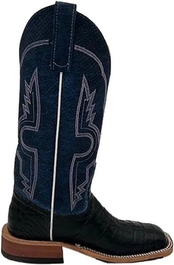 Anderson Bean Women`s Custom Exotic Caiman Belly Chex Boot 339486