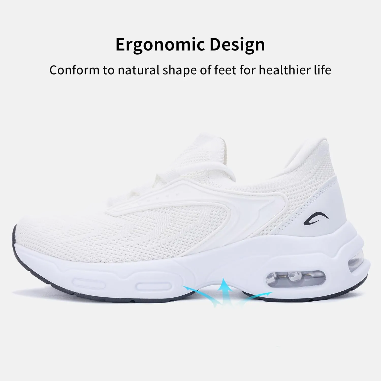 AOV Women Arch Support Walking Shoes Orthotic Tennis Sneakers for Plantar Fasciitis Air Athletic Running Shoes