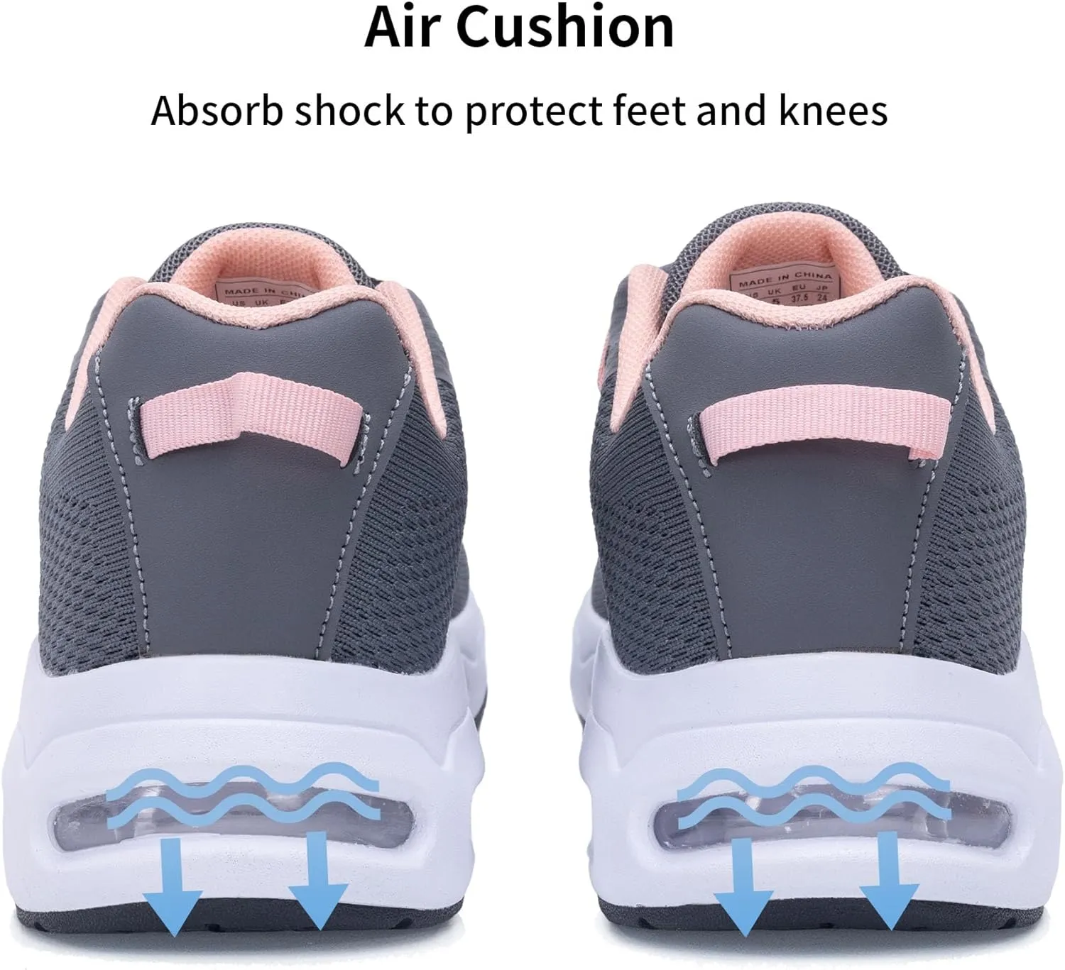 AOV Women Arch Support Walking Shoes Orthotic Tennis Sneakers for Plantar Fasciitis Air Athletic Running Shoes