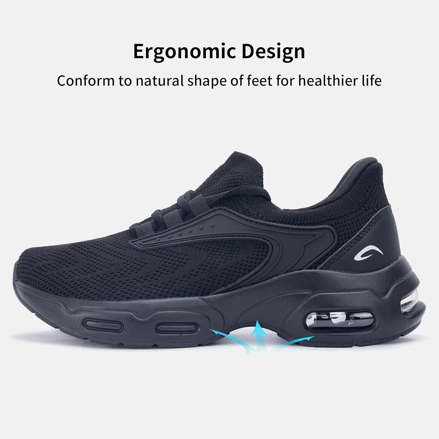 AOV Women Arch Support Walking Shoes Orthotic Tennis Sneakers for Plantar Fasciitis Air Athletic Running Shoes