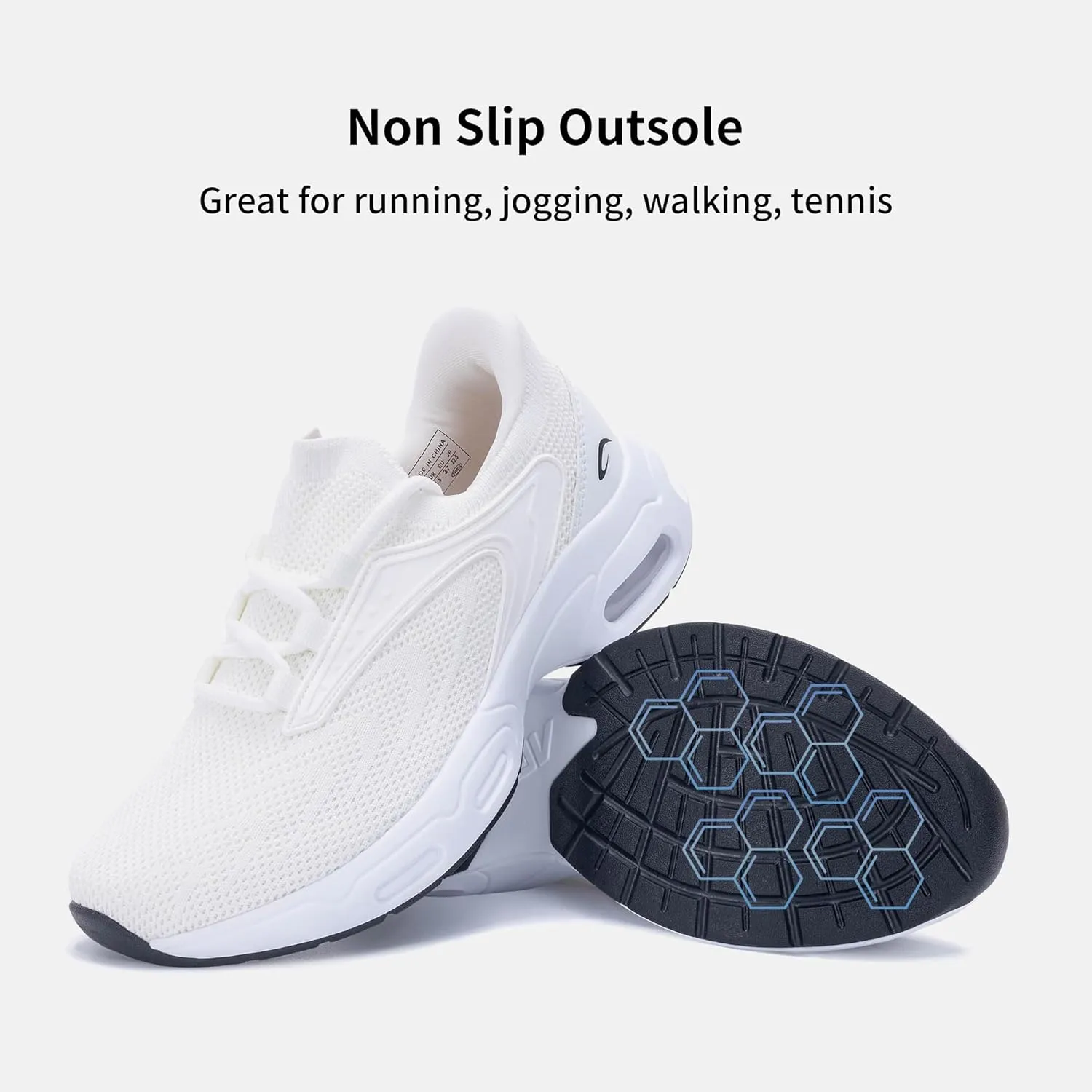 AOV Women Arch Support Walking Shoes Orthotic Tennis Sneakers for Plantar Fasciitis Air Athletic Running Shoes