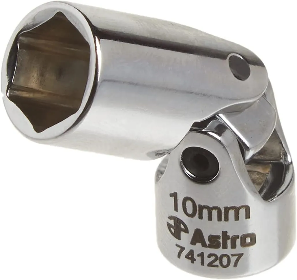 Astro Pneumatic Tool 7412 12-Piece 1/4" Drive Flex Socket Set - 6 Point - Metric