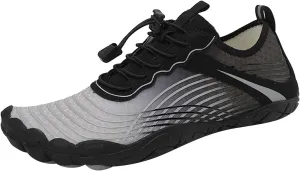 Athletic Hiking Water Shoes Womens Mens Quick-Dry Barefoot for Beach Walking Diving Wading Training,Summer Comfy Thick Sole Indoor Fitness Sneakers,Couple Breathable Travel Friendly Shoe White