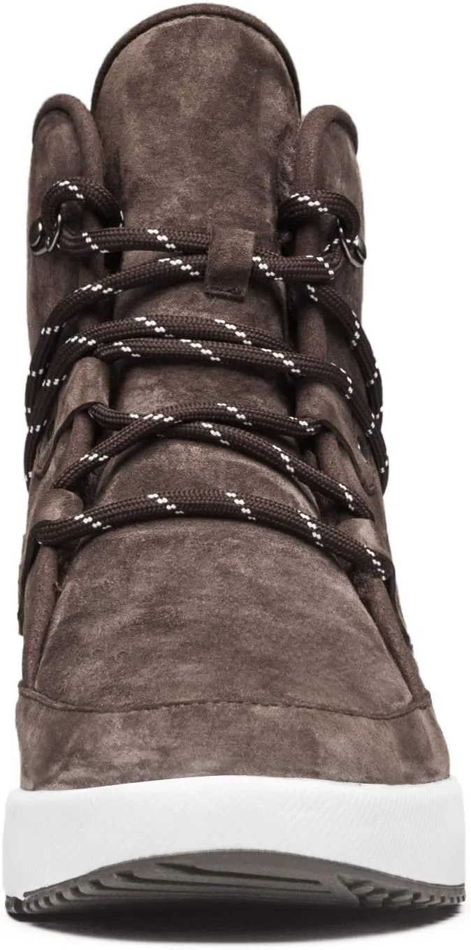 AUMU Taurus Leather Metal Buckle Brass Eyelets Suede Upper Laces Winter Snow Boots…
