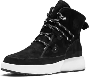AUMU Taurus Leather Metal Buckle Brass Eyelets Suede Upper Laces Winter Snow Boots…