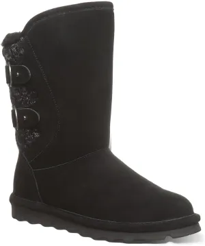 BEARPAW Women's Jenni Boot | Classic Suede Pull On Comfortable Winter Boot | Multiple Sizes & Colors
