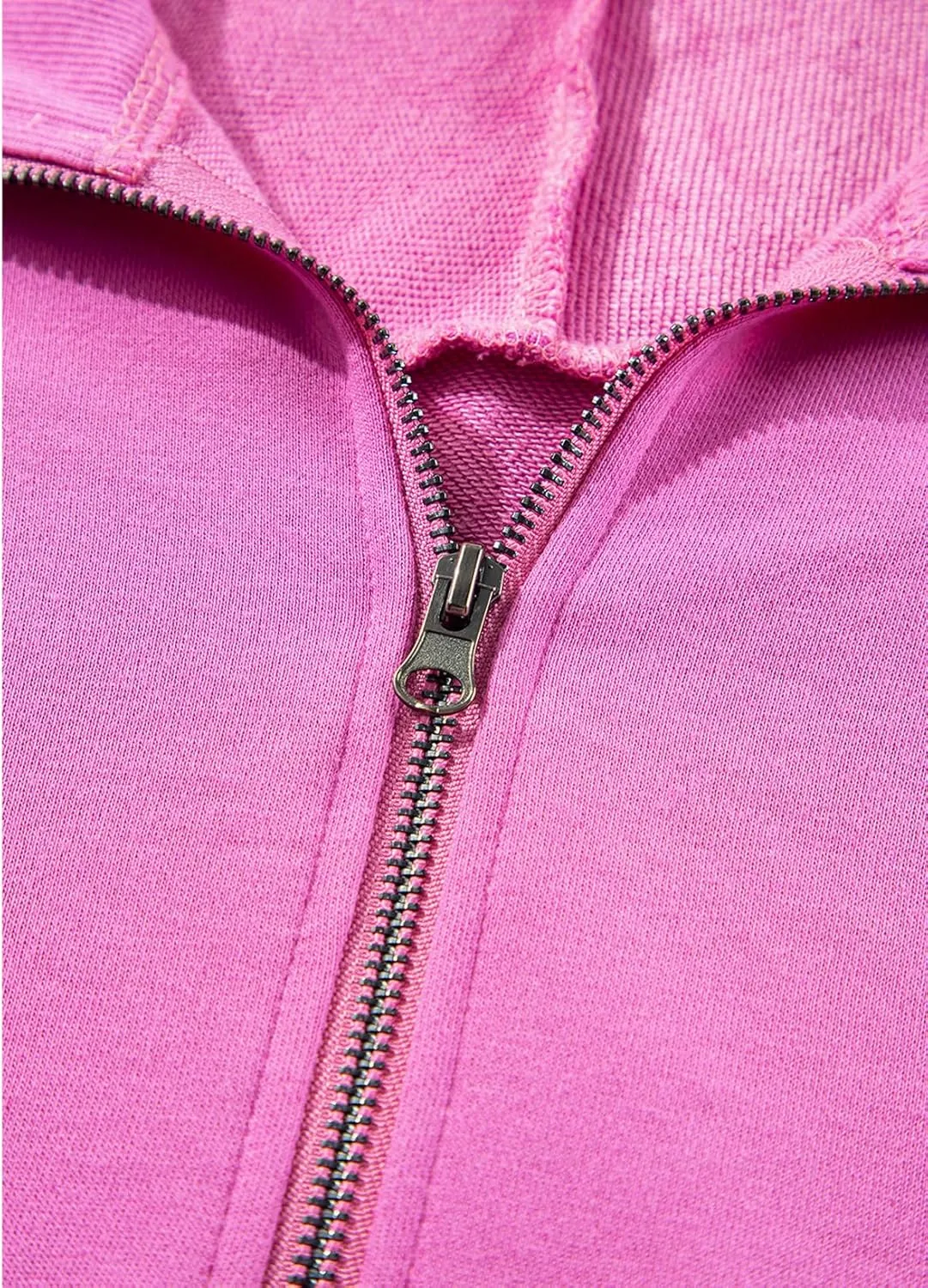 BLENCOT Womens Oversized Sweatshirt Half Zip Fleece Pullover Long Sleeve Fall Side Slit Tops