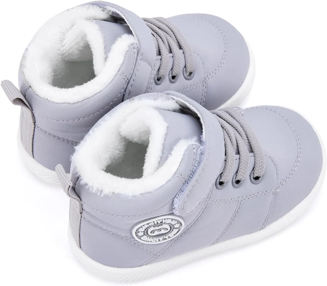 BMCiTYBM Baby Boy Girl Snow Boots Infant Warm Winter Booties Slip On Lightweight Outdoor Indoor Sock Shoes for First Walkers 6 9 12 18 24 Months