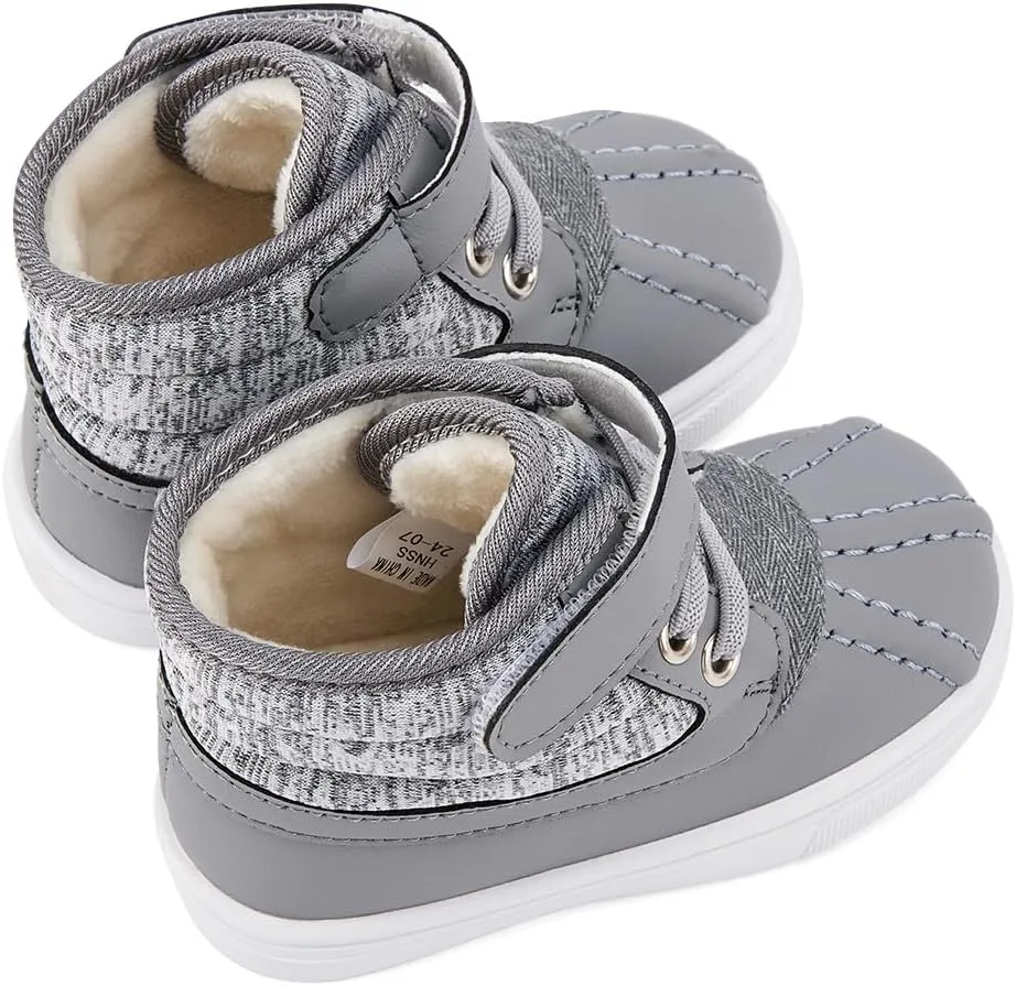 BMCiTYBM Baby Snow Boots Boys Girls Winter Infant Shoes Anti-Slip 6 9 12 18 24 Months Faux Fur