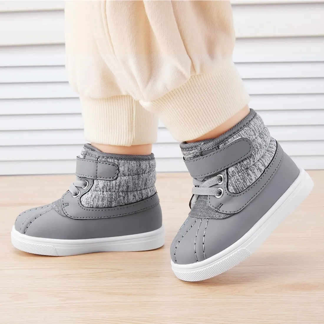 BMCiTYBM Baby Snow Boots Boys Girls Winter Infant Shoes Anti-Slip 6 9 12 18 24 Months Faux Fur