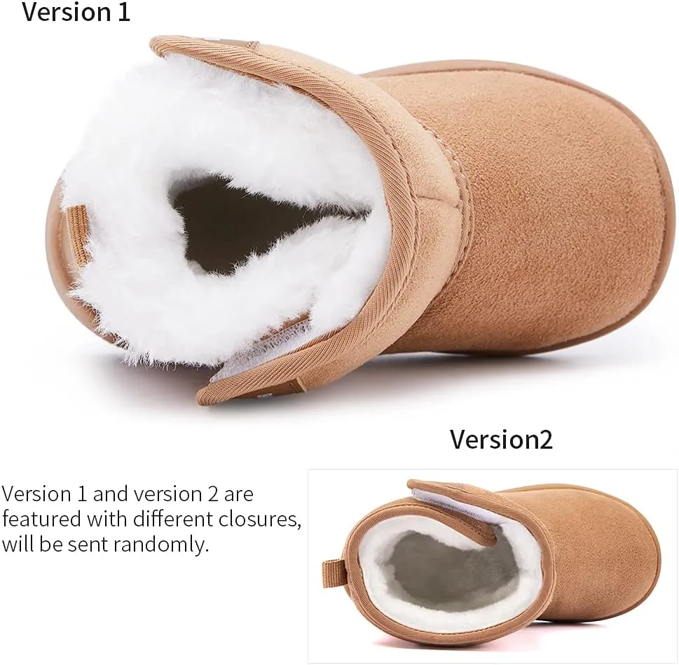 BMCiTYBM Girls Boys Snow Boots Warm Winter Fur Lined Baby Shoes (Infant/Toddler/Little Kid)