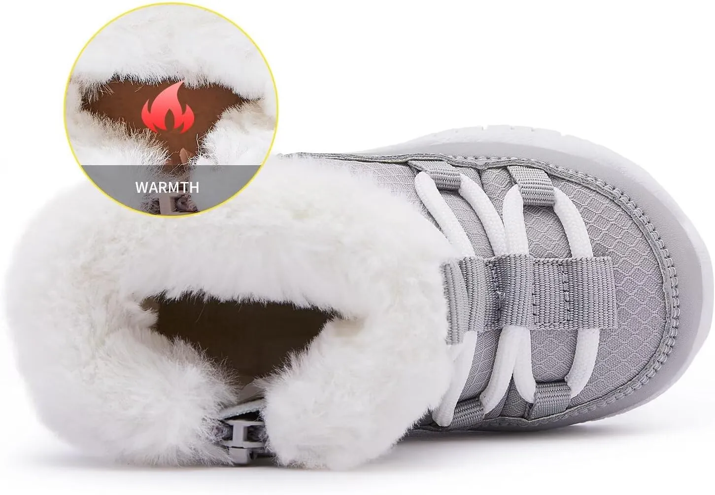 BMCiTYBM Girls Boys Snow Boots Warm Winter Fur Lined Baby Shoes (Infant/Toddler/Little Kid)