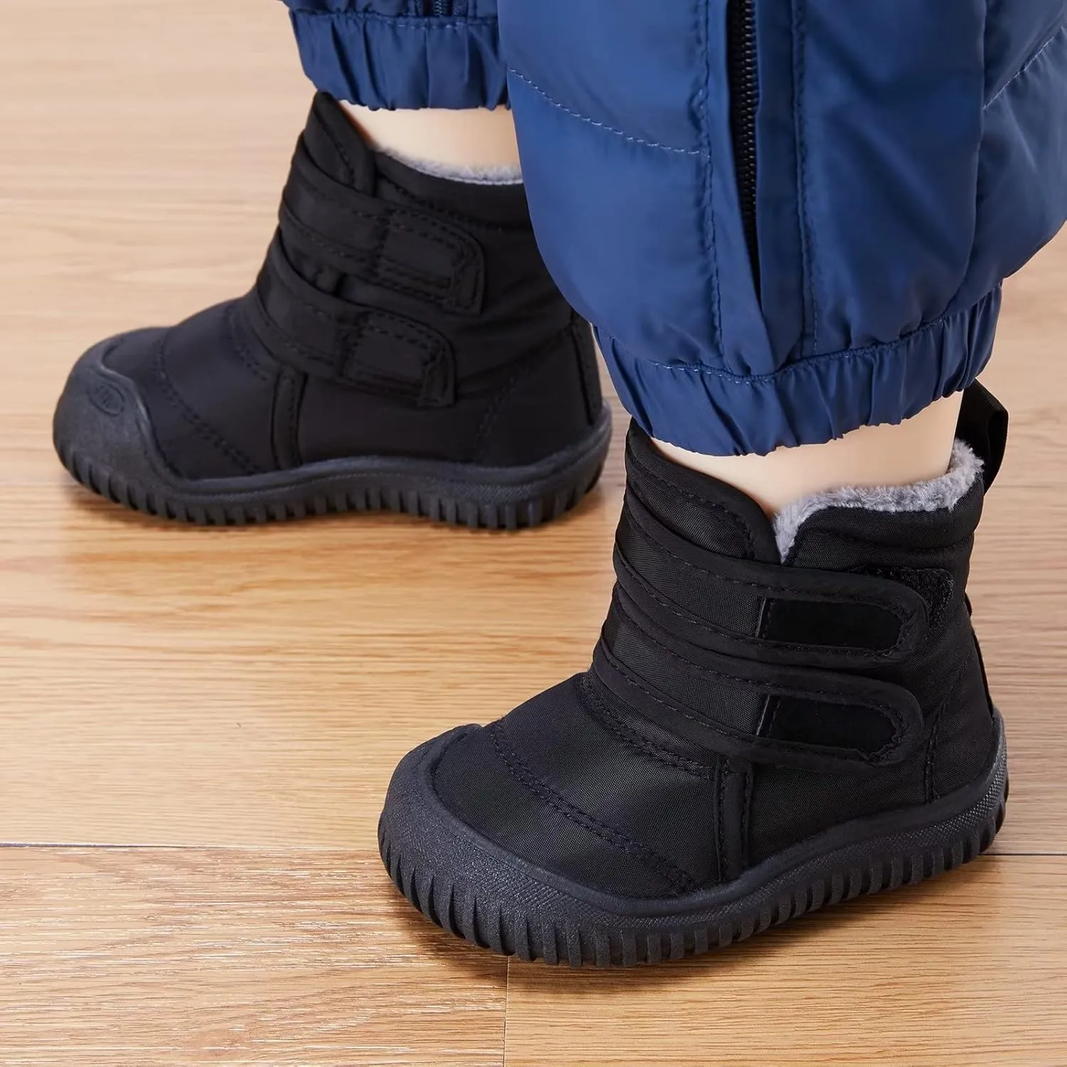 BMCiTYBM Toddler Baby Snow Boots Winter Shoes Boys Girls Cold Weather Baby Faux Fur Shoes