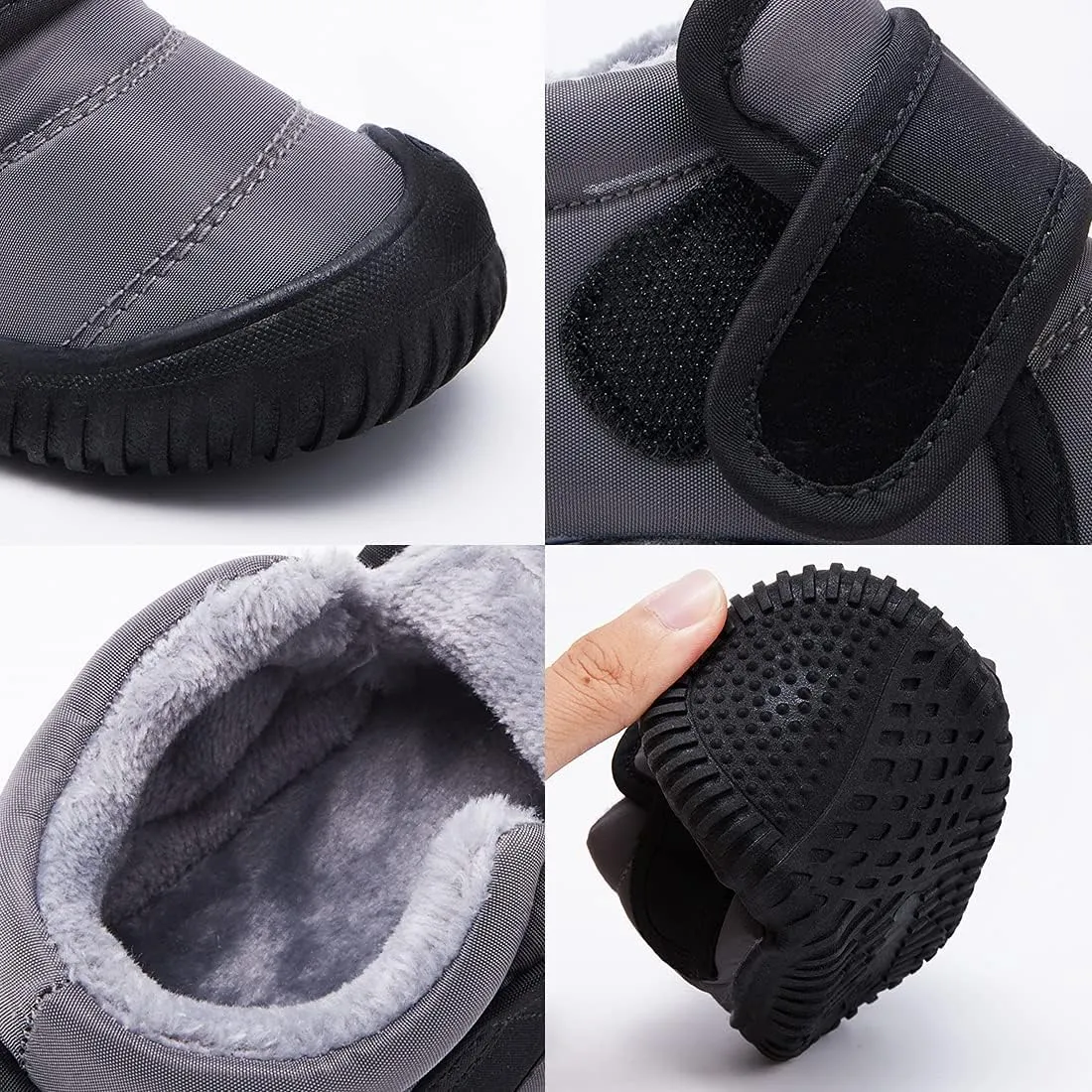 BMCiTYBM Toddler Baby Snow Boots Winter Shoes Boys Girls Cold Weather Baby Faux Fur Shoes