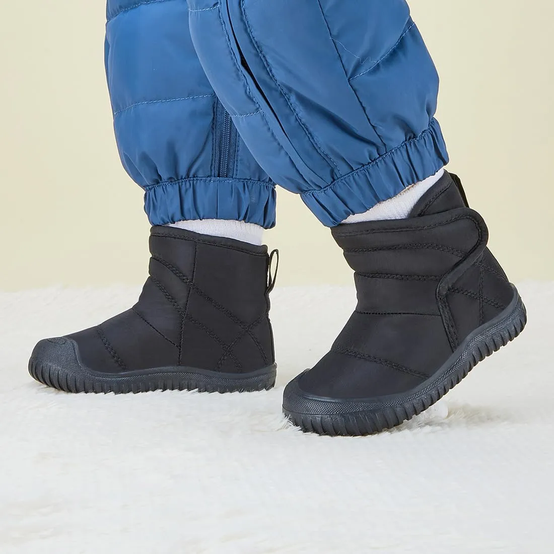 BMCiTYBM Toddler Baby Snow Boots Winter Shoes Boys Girls Cold Weather Baby Faux Fur Shoes