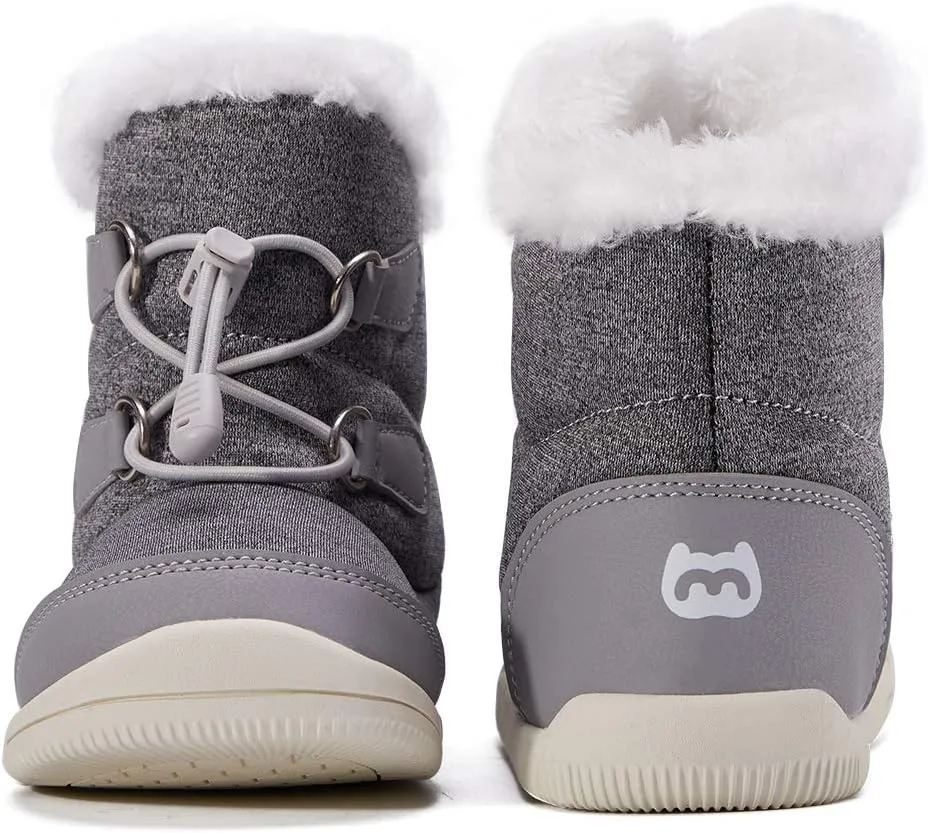 BMCiTYBM Toddler Baby Snow Boots Winter Shoes Boys Girls Cold Weather Baby Faux Fur Shoes