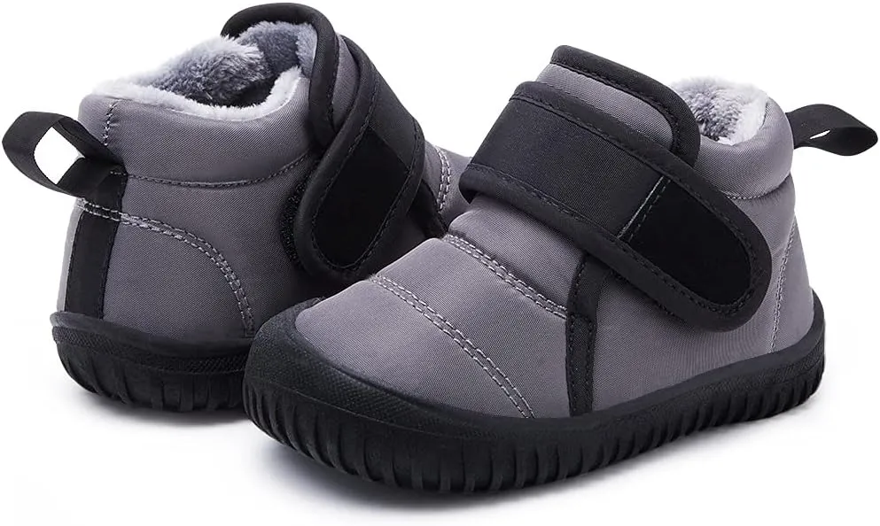 BMCiTYBM Toddler Baby Snow Boots Winter Shoes Boys Girls Cold Weather Baby Faux Fur Shoes