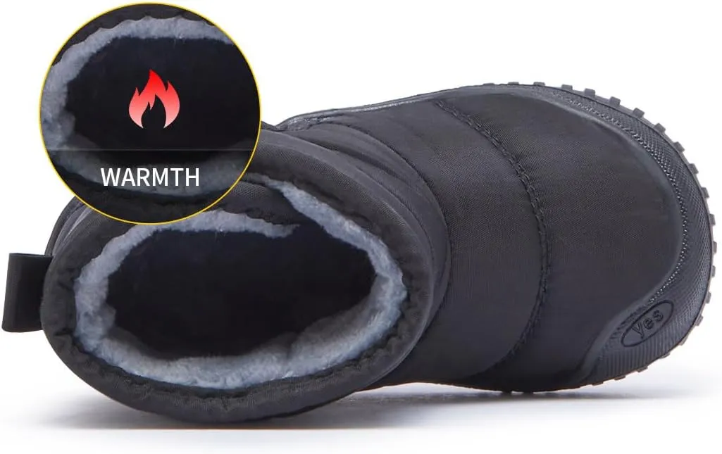 BMCiTYBM Toddler Baby Snow Boots Winter Shoes Boys Girls Cold Weather Baby Faux Fur Shoes