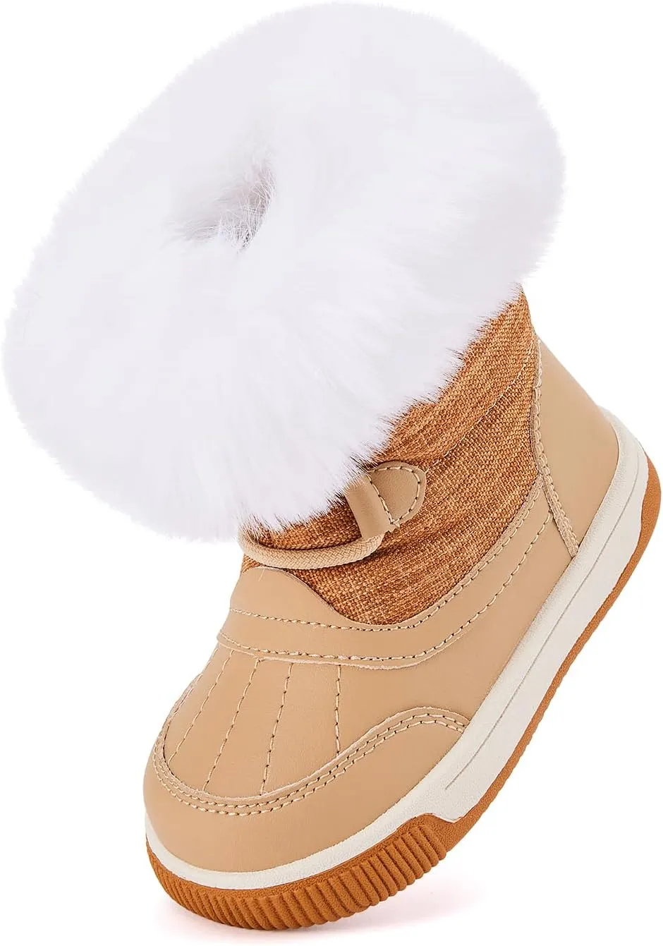 BMCiTYBM Toddler Boy Girl Snow Boots Waterproof Winter Warm Shoes Baby High Top Nonslip Lightweight Outdoor Sneakers for Cold Weather (Infant/Toddler)