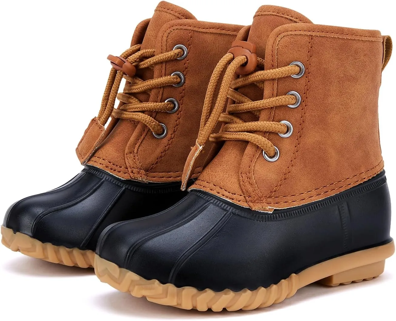 BMCiTYBM Toddler Winter Boots Waterproof Duck Snow Boots Boys Girls High Top Outdoor Warm Shoes for Cold Weather (Toddler/Little Kids)