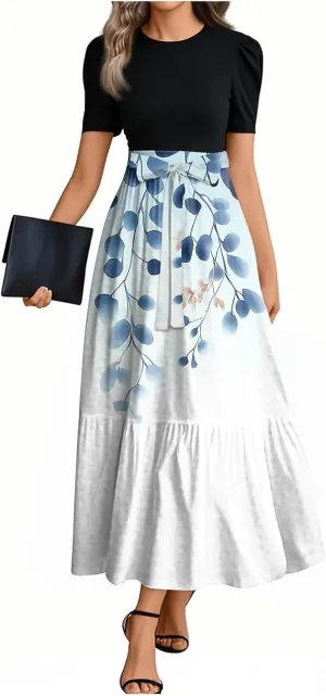 Boho Maxi Dresses for Women 2025, High Waisted Casual Trendy Summer Dresses Beach Vacation Womens Sundresses