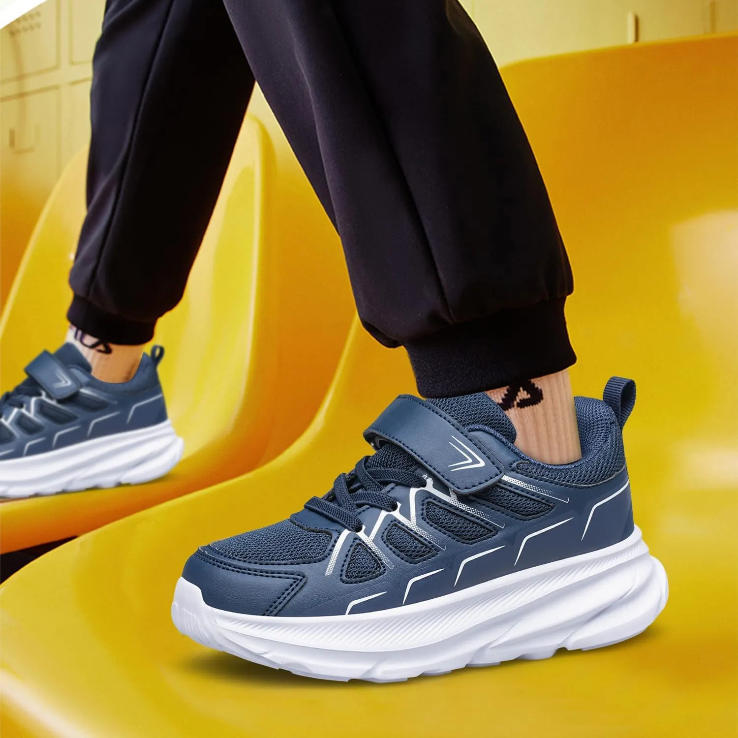 Boys Girls Shoes Kids Running Shoes Non Slip Athletic Walking Tennis Shoes Lightweight Sneakers for Toddler/Little Kid/Big Kid