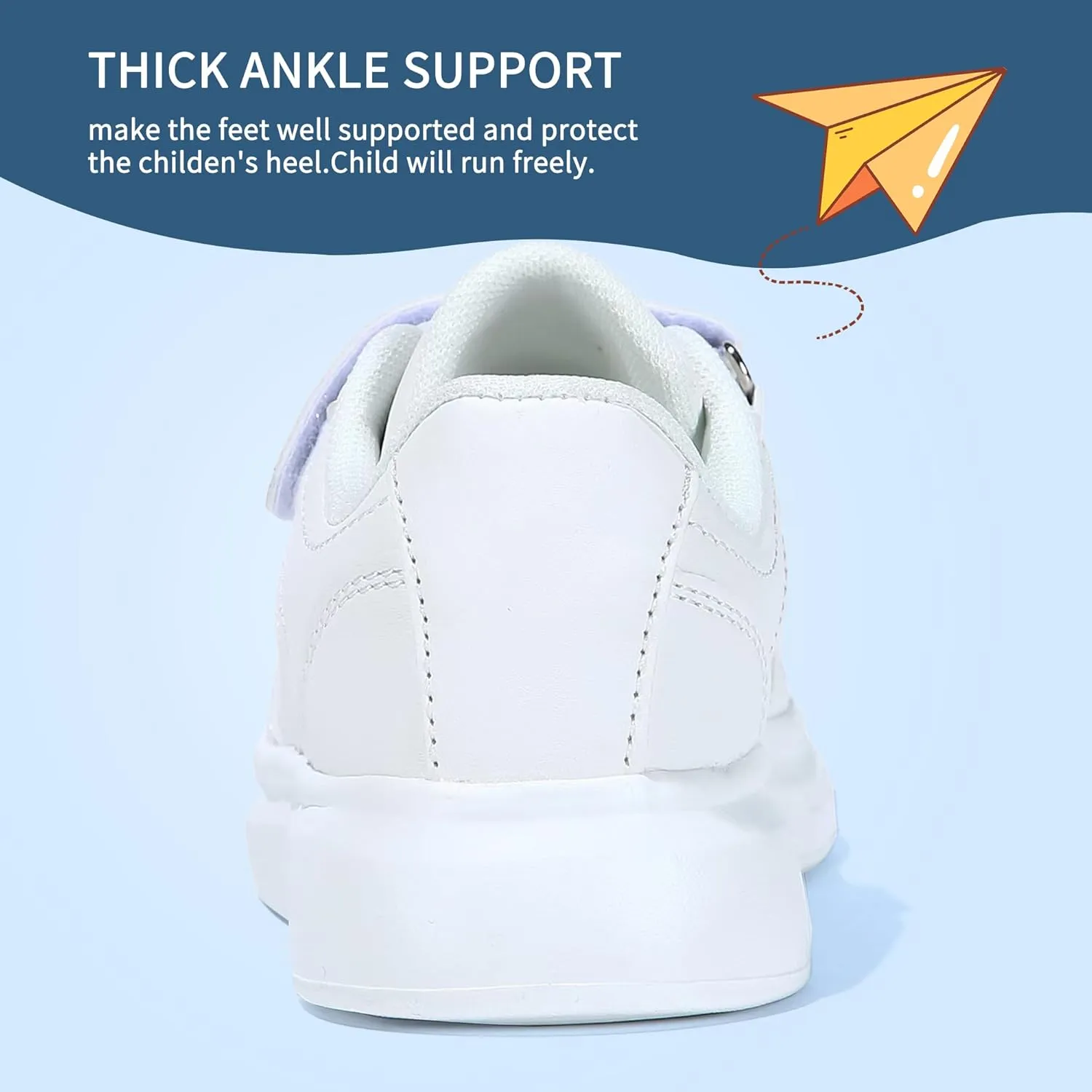Boys Girls Toddler Shoes Tennis Hook & Loop Breathable Lightweight Sneakers (Size 9-3)