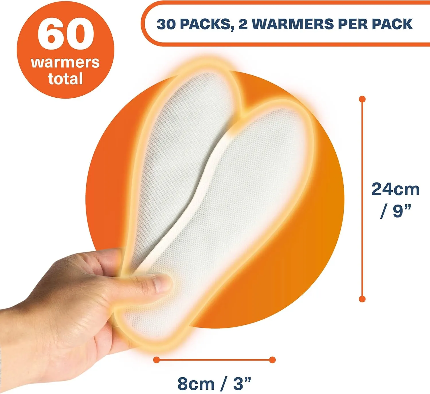 Bramble Insole Foot Warmers - All-Natural Odorless Air-Activated Warmers - Up to 10 Hours of Heat