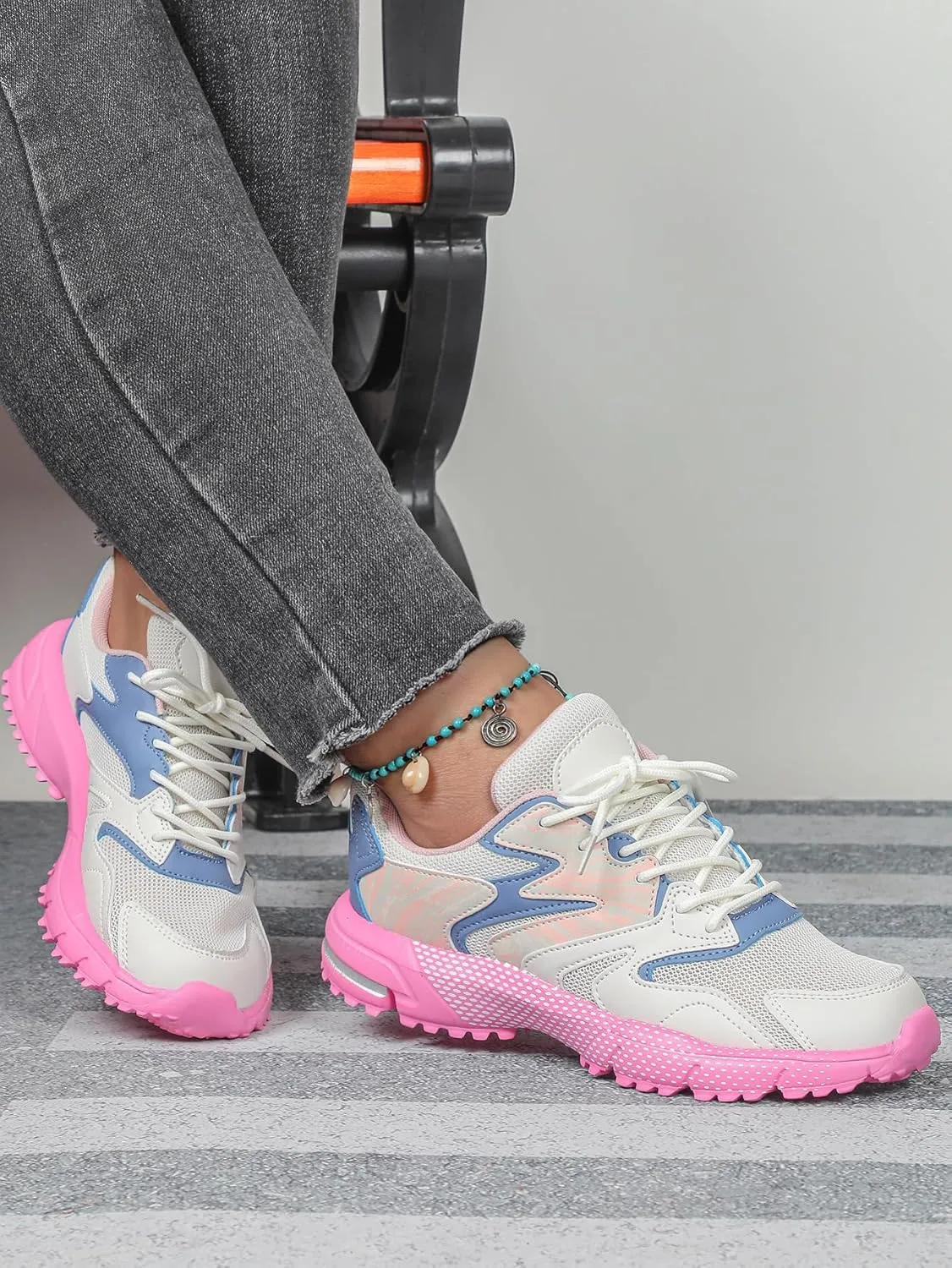 Breathable Mesh Fashion Chunky Platform Sneakers   Casual Walking Running Daily Sports   Thick Sole Lightweight Comfort Streetwear Shoes for Women Teens Girls