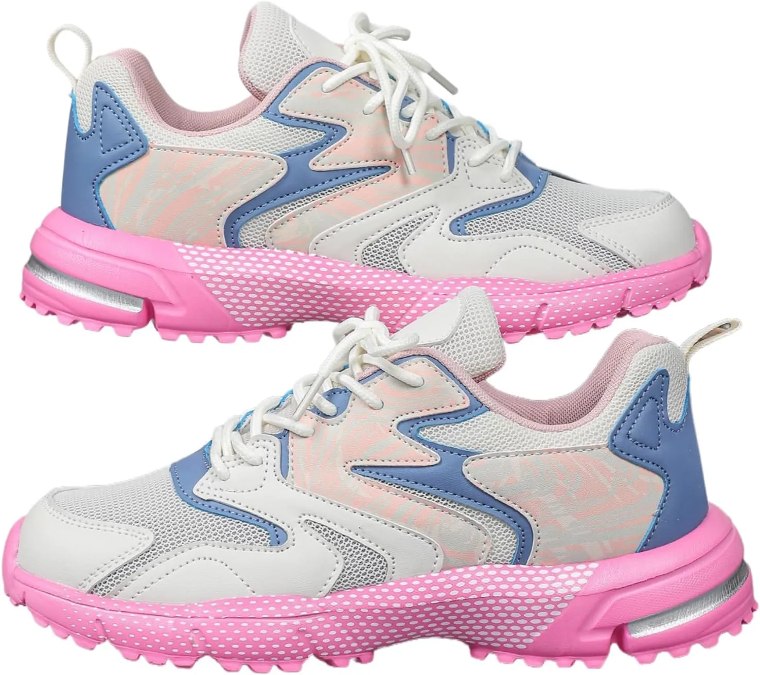 Breathable Mesh Fashion Chunky Platform Sneakers   Casual Walking Running Daily Sports   Thick Sole Lightweight Comfort Streetwear Shoes for Women Teens Girls