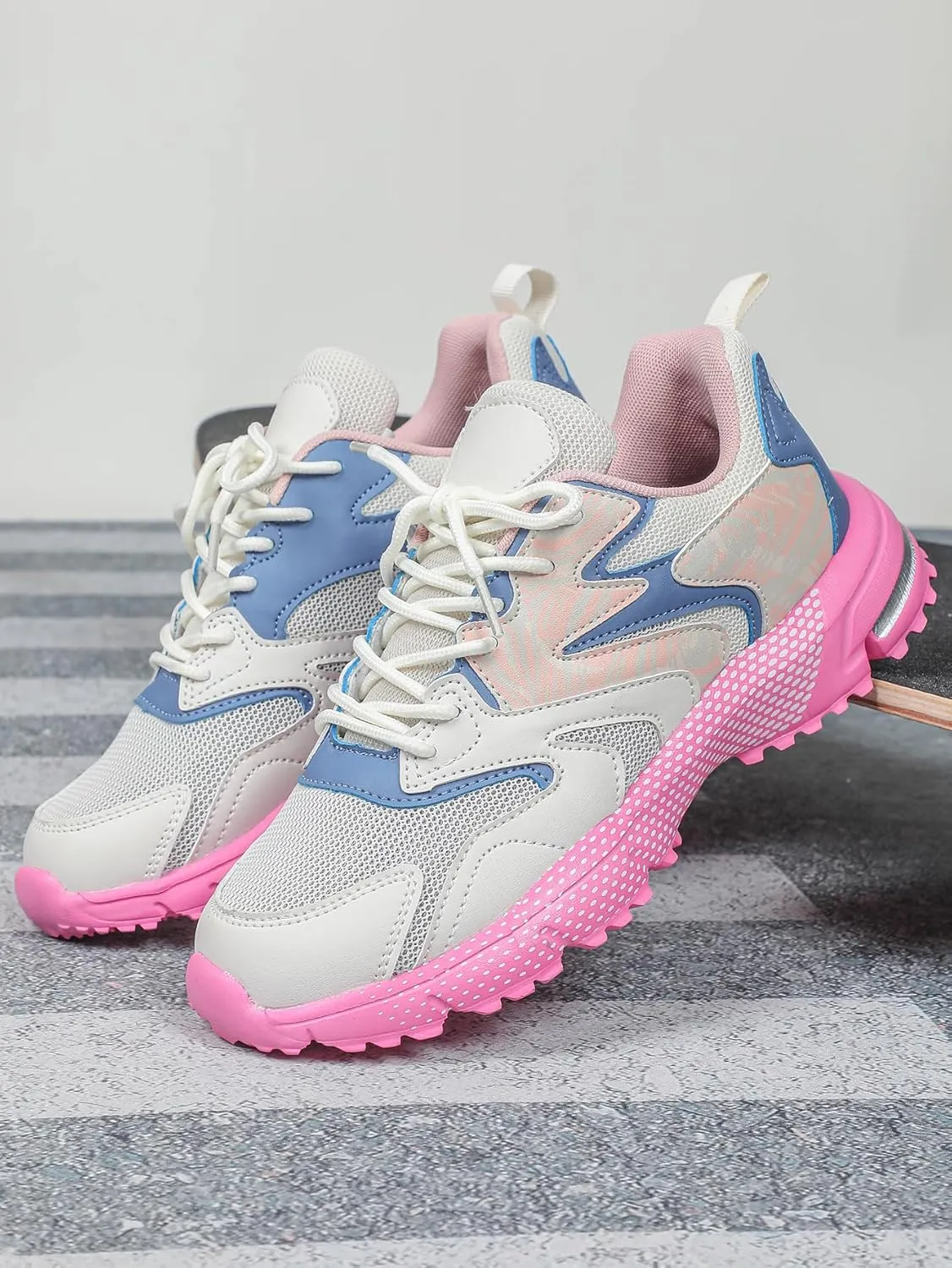 Breathable Mesh Fashion Chunky Platform Sneakers   Casual Walking Running Daily Sports   Thick Sole Lightweight Comfort Streetwear Shoes for Women Teens Girls