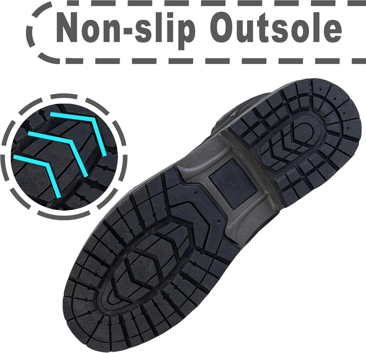 CC-Los Men's Winter Snow Boots with Sherpa Fleece Lining Waterproof Slip-Resistant Insulated Size 7.5-14