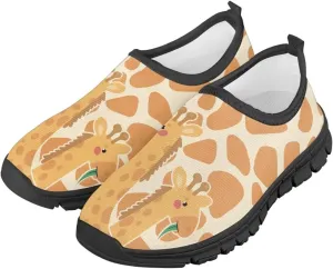 Children's Flat Sneakers,Printed Slip On Sports Shoes for Back School Casual Low-Top Stretch Shoes for Boys Girls