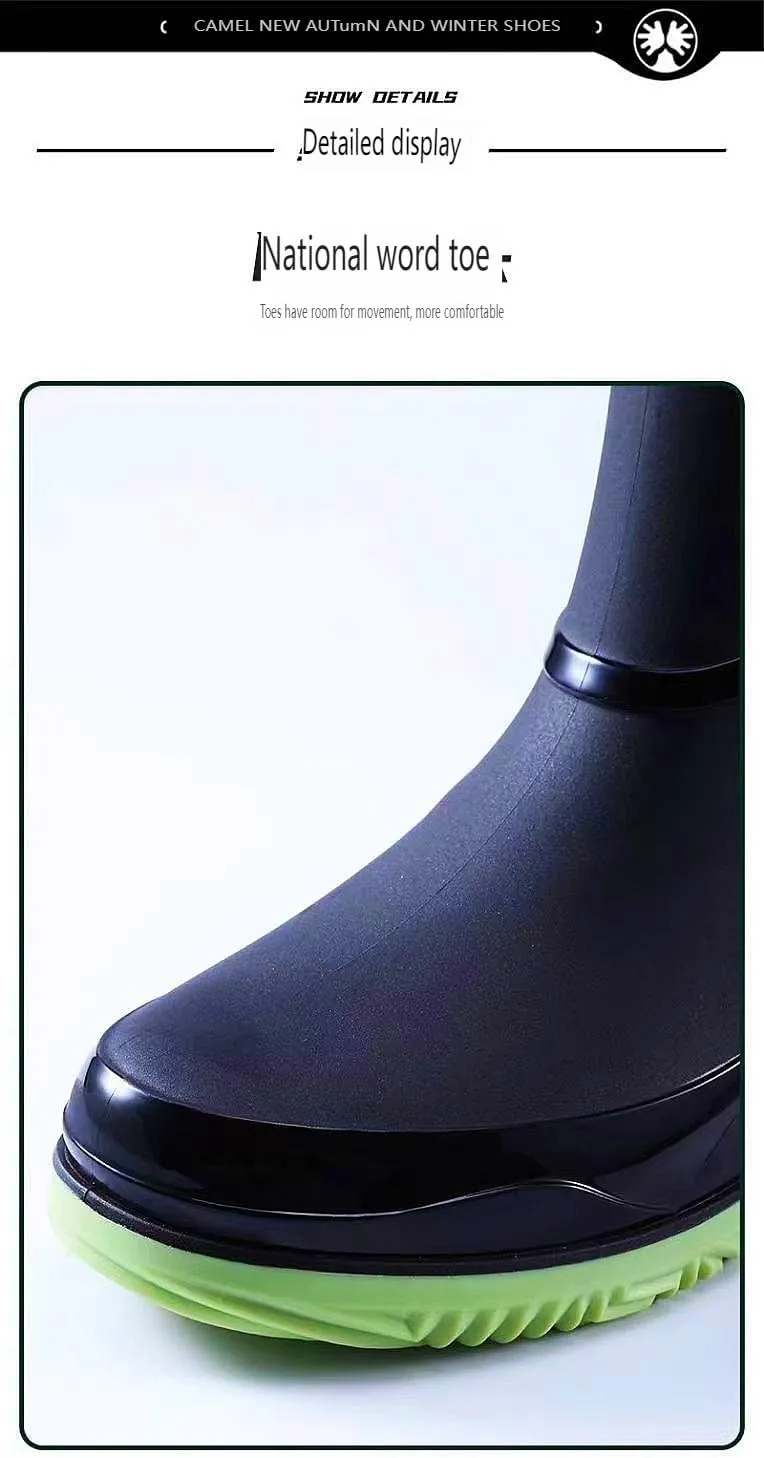 Crew waterproof shoes, non-slip shoes for work, waterproof and durable, suitable for fashionable outdoor fishing kitchens