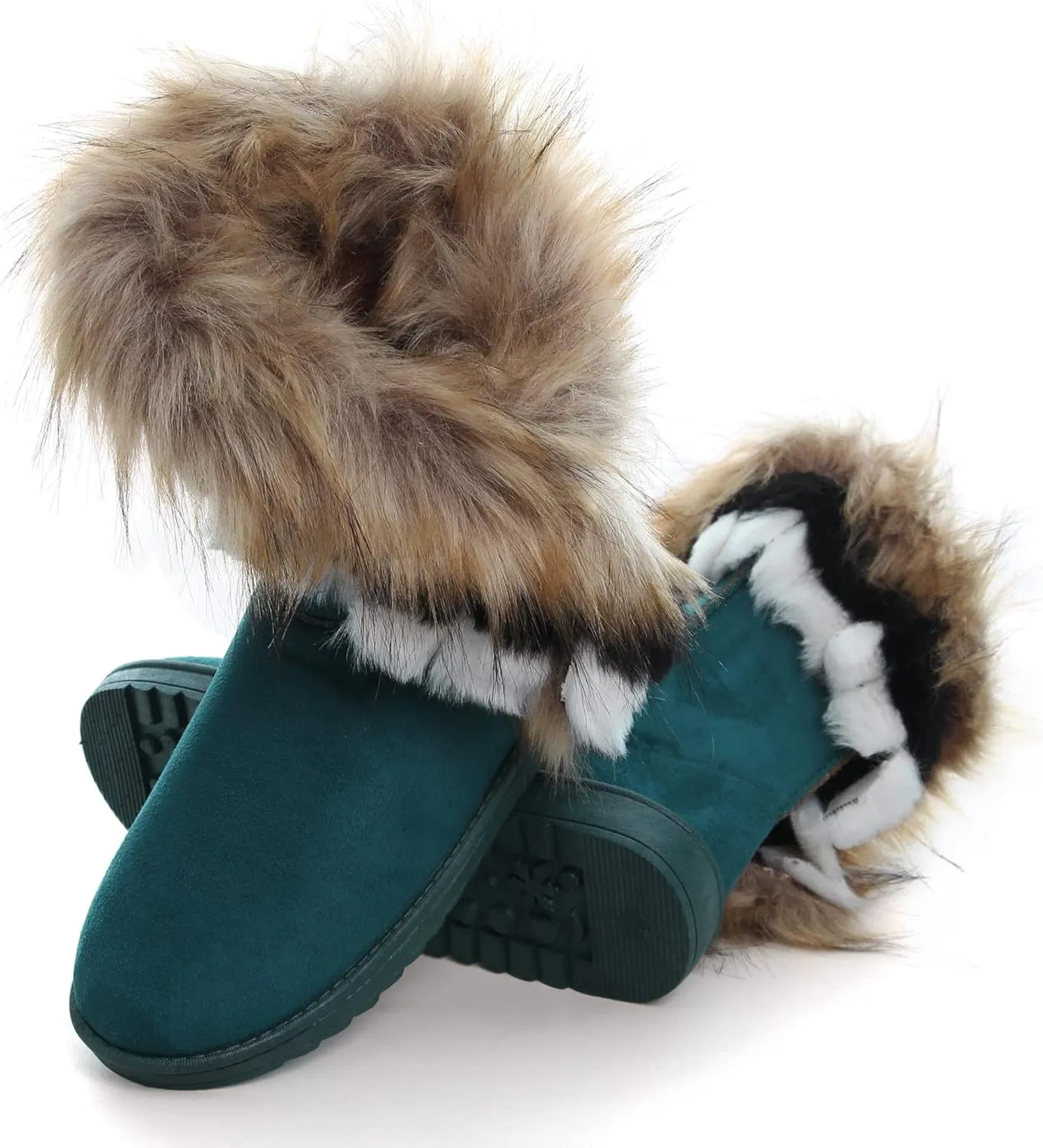 Dear Time Women's Warm Winter Snow Boots Wide Mid Calf Fashion Casual Ankle Booties Outdoor Anti-Slip Platform Boots Shoes for Girls