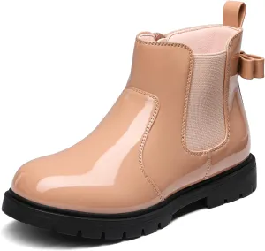 DREAM PAIRS Girls Side Zipper Chelsea Ankle Boots Little Kid/Big Kid