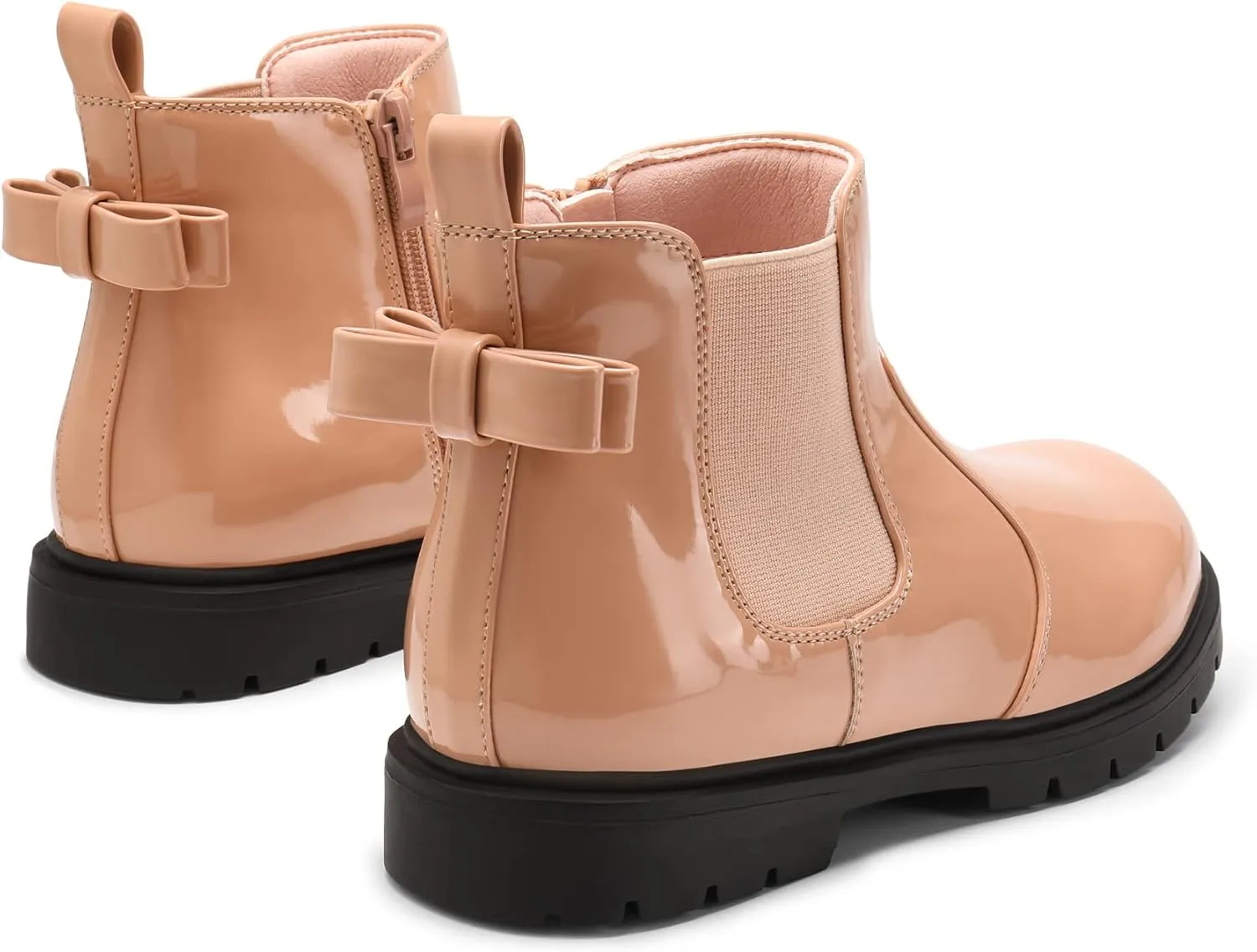DREAM PAIRS Girls Side Zipper Chelsea Ankle Boots Little Kid/Big Kid
