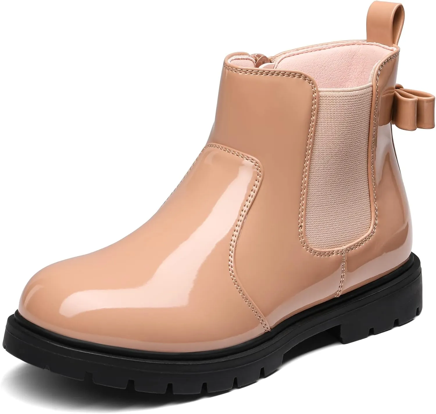 DREAM PAIRS Girls Side Zipper Chelsea Ankle Boots Little Kid/Big Kid
