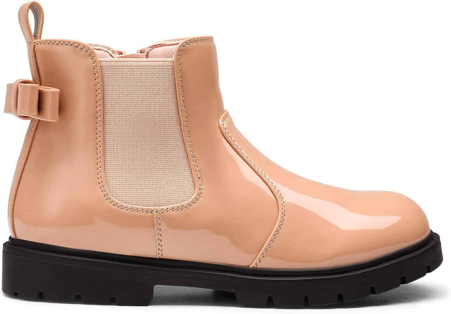 DREAM PAIRS Girls Side Zipper Chelsea Ankle Boots Little Kid/Big Kid