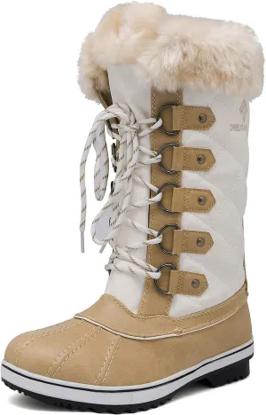 DREAM PAIRS Women's River_1 Mid Calf Waterproof Winter Snow Boots