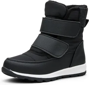 EasyStar Boys Girls Winter Cold Weather Warm Water Resistance Hook Loop Snow Boots