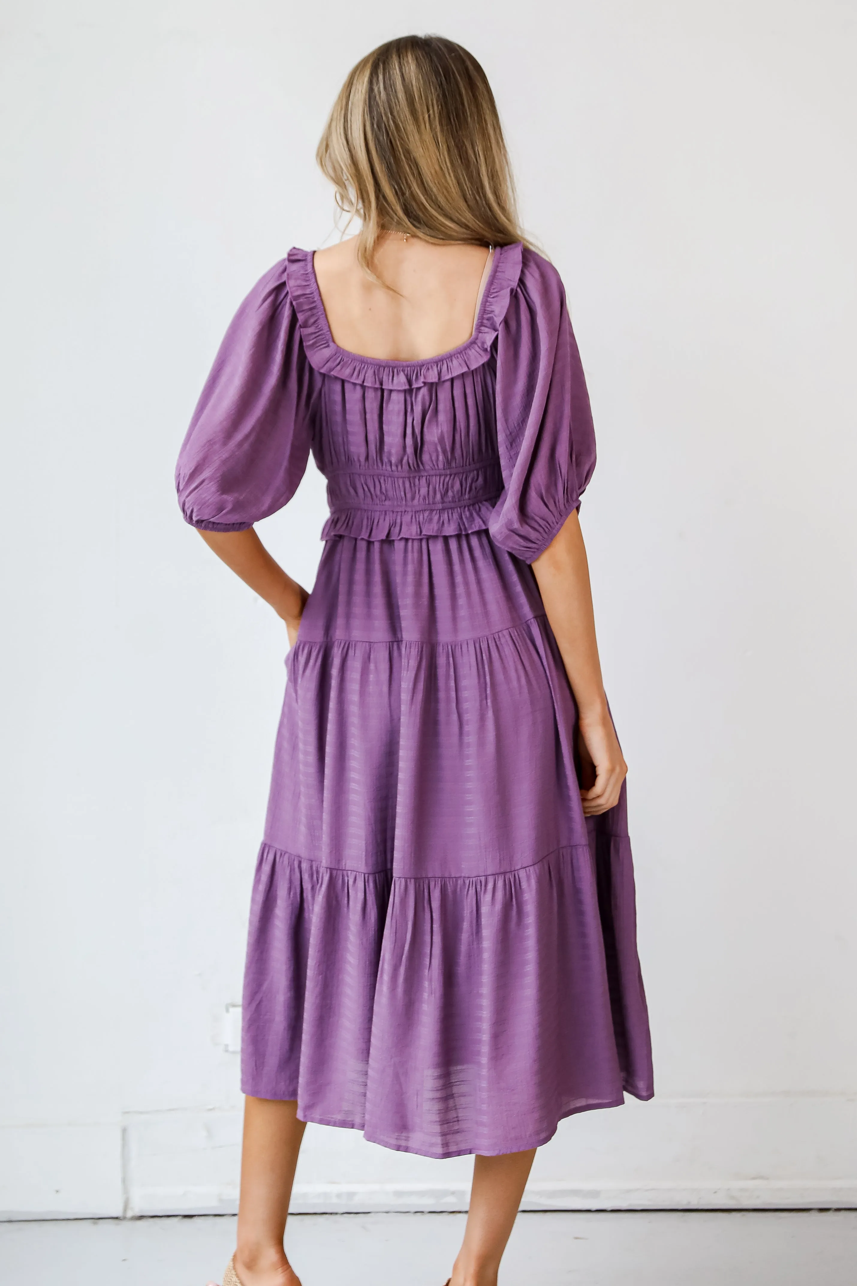 FINAL SALE - Dreamy Admiration Tiered Midi Dress