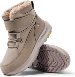 FitVille Womens Wide Snow Boots Fur Lined Boots for Women Winter Warm Boots Wide Width Womens Outdoor Snow Booties