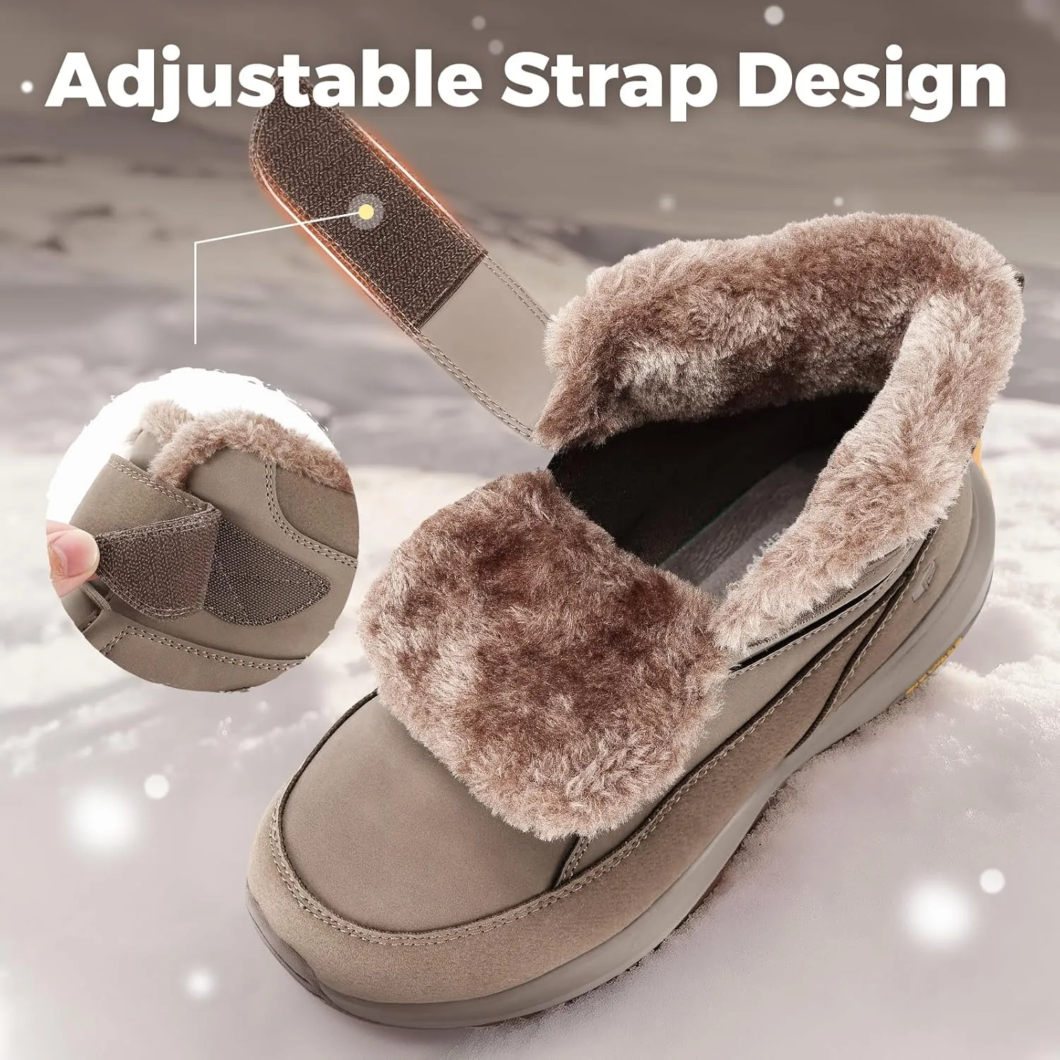 FitVille Womens Wide Snow Boots Fur Lined Boots for Women Winter Warm Boots Wide Width Womens Outdoor Snow Booties