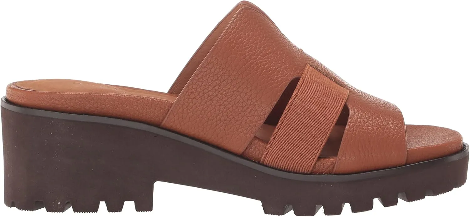 Gentle Souls Women's Anja Elastic Slide Heeled Sandal